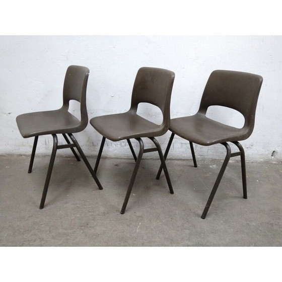 Image 1 of Set van 3 vintage kinderstoelen van Jac Vogels voor Marko