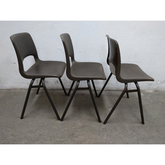 Image 1 of Set van 3 vintage kinderstoelen van Jac Vogels voor Marko