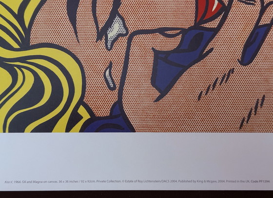 Image 1 of Roy Lichtenstein: “Kiss V, 1964”.