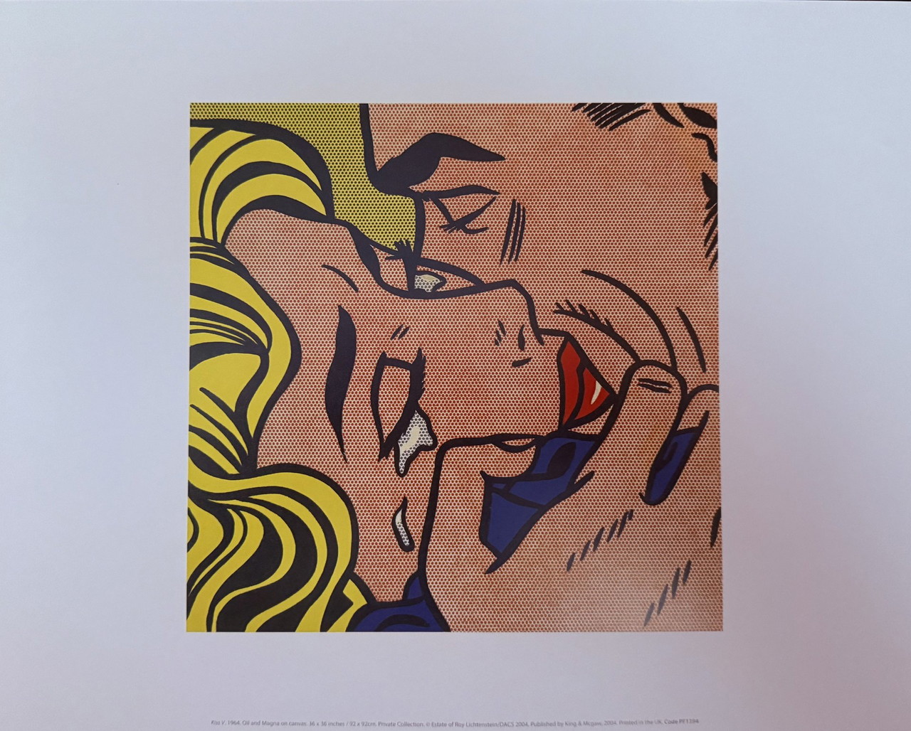 Roy Lichtenstein: “Kiss V, 1964”. | €59 | Whoppah