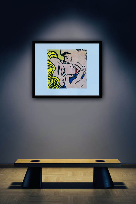 Image 1 of Roy Lichtenstein: “Kiss V, 1964”.