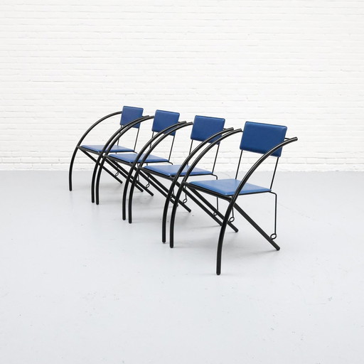 Set Postmodern Eetkamerstoelen 80'S