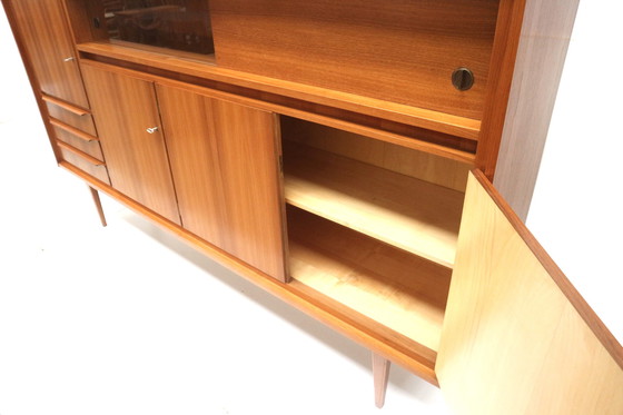 Image 1 of Groot vintage hoog dressoir / highboard gemaakt in de jaren '60