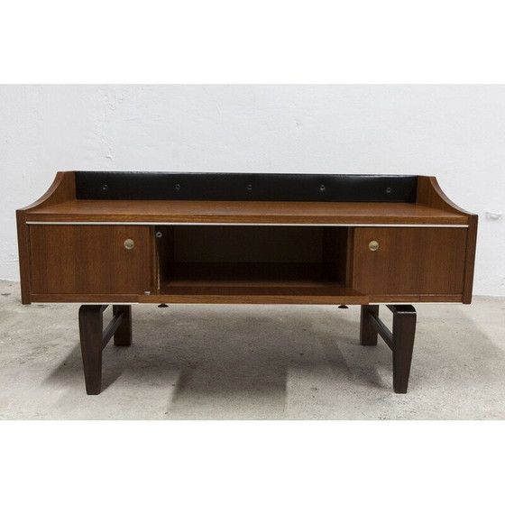 Image 1 of Vintage laag teakhouten dressoir, 1960