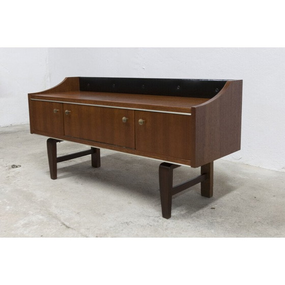 Image 1 of Vintage laag teakhouten dressoir, 1960