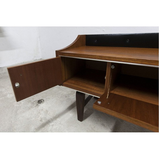 Image 1 of Vintage laag teakhouten dressoir, 1960