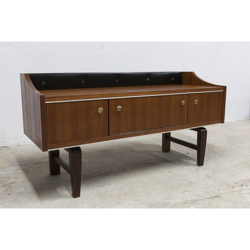 Vintage laag teakhouten dressoir, 1960