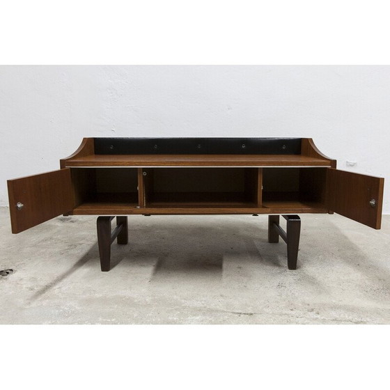 Image 1 of Vintage laag teakhouten dressoir, 1960