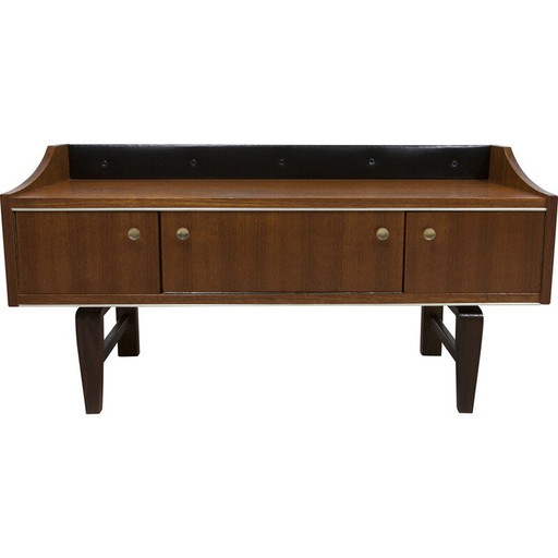 Vintage laag teakhouten dressoir, 1960