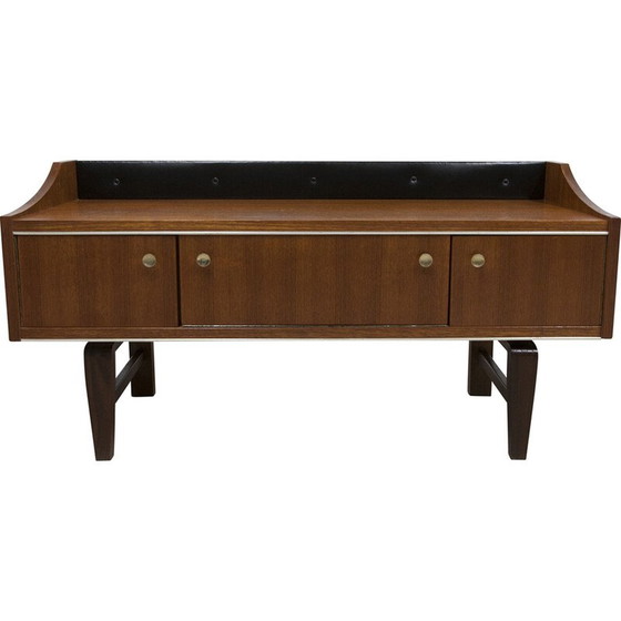 Image 1 of Vintage laag teakhouten dressoir, 1960