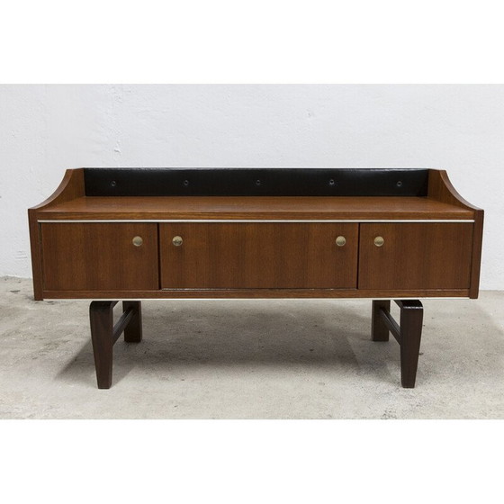 Image 1 of Vintage laag teakhouten dressoir, 1960