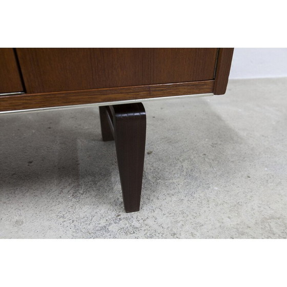 Image 1 of Vintage laag teakhouten dressoir, 1960