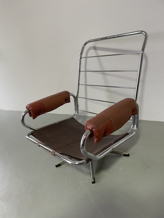 Image 1 of Vintage buisframe loungestoel