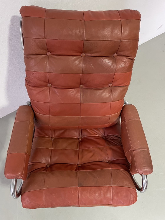 Image 1 of Vintage buisframe loungestoel