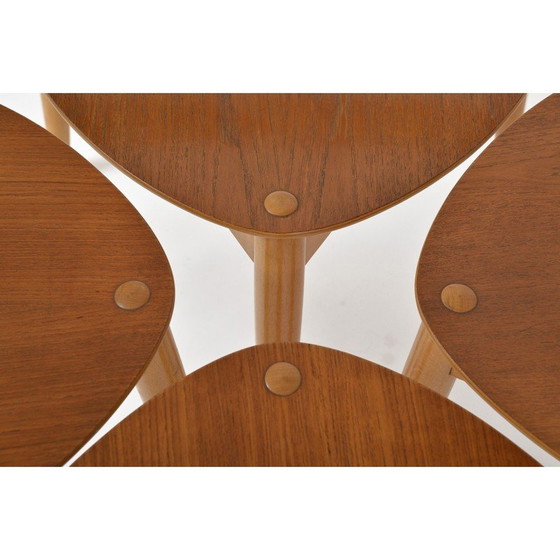 Image 1 of Vintage Fh4103 Heart eetkamerstoelen van Hans Wegner voor Fritz Hansen, Denemarken 1950