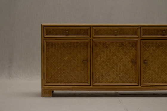 Image 1 of Bamboe en rotan dressoir