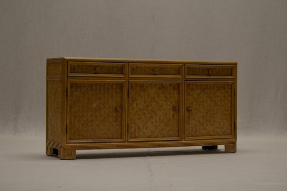 Image 1 of Bamboe en rotan dressoir