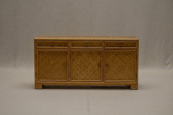 Image 1 of Bamboe en rotan dressoir