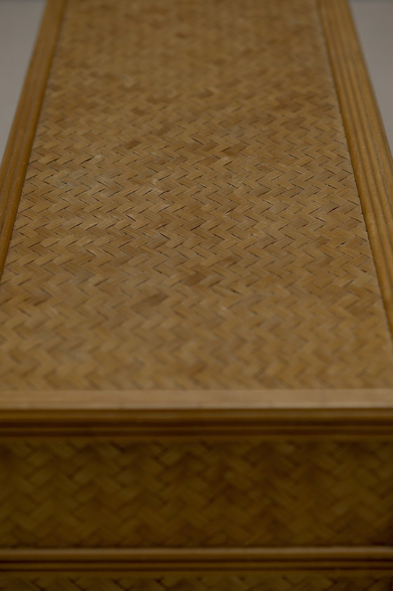 Image 1 of Bamboe en rotan dressoir