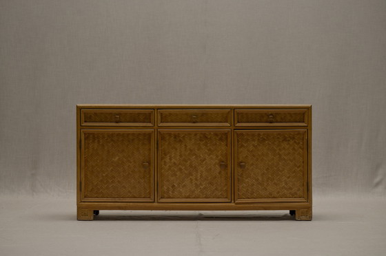 Image 1 of Bamboe en rotan dressoir