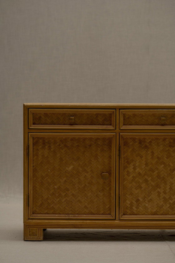 Image 1 of Bamboe en rotan dressoir