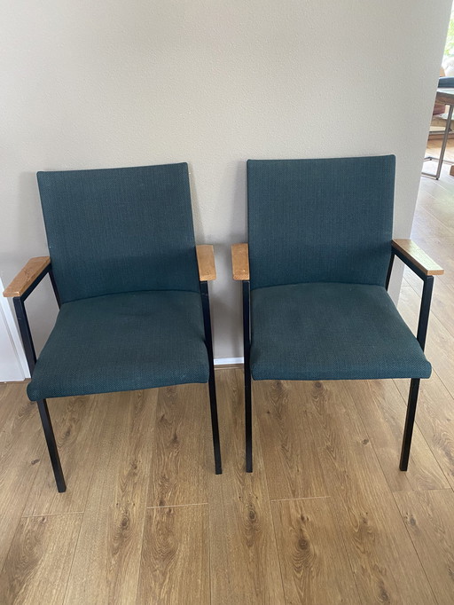 2x Vintage stoelen