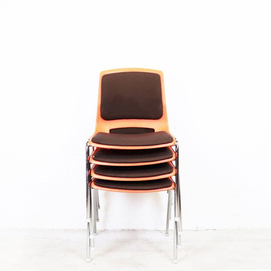 Image 1 of Set van 4 vintage stoelen van Stål og stil, Noorwegen, jaren 1970