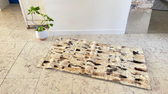 Image 1 of Annees 70 Beige-Bruin Hide Vloerkleed - 56 X 107Cm