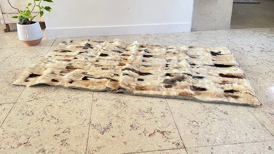 Image 1 of Annees 70 Beige-Bruin Hide Vloerkleed - 56 X 107Cm