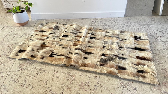 Image 1 of Annees 70 Beige-Bruin Hide Vloerkleed - 56 X 107Cm