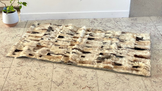 Image 1 of Annees 70 Beige-Bruin Hide Vloerkleed - 56 X 107Cm