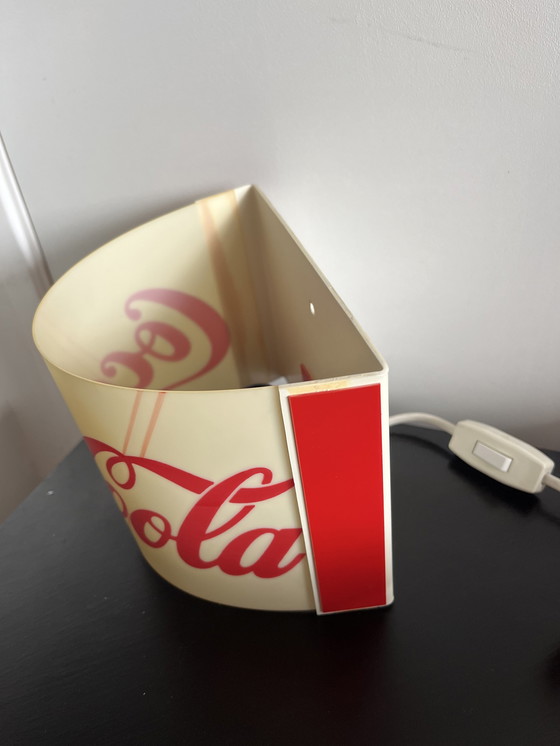 Image 1 of Vintage Coca Cola wandlamp