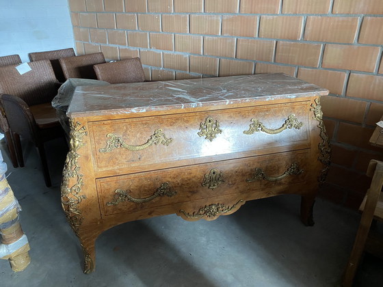 Image 1 of Antieke Commode Met Marmeren Blad
