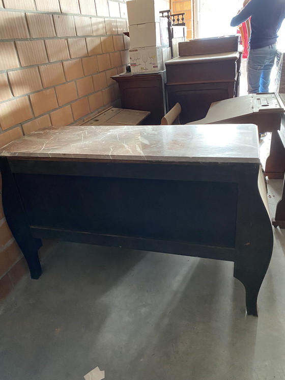 Image 1 of Antieke Commode Met Marmeren Blad