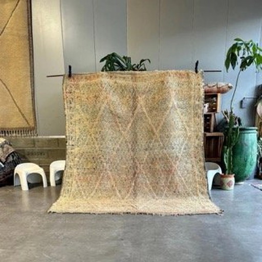 Vintage Marokkaanse Boujad Wol Vloerkleed 205X250 Cm