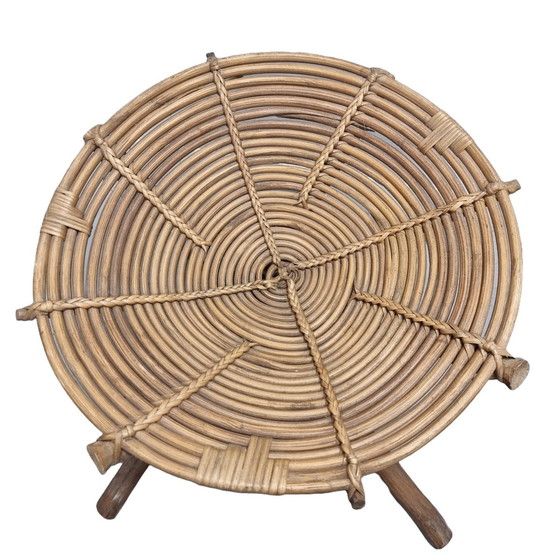 Image 1 of Vintage Afrikaanse Rotan Krukjes