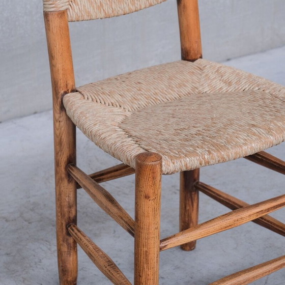 Image 1 of Set van 7 vintage stoelen "Bauche - 19" van Charlotte Perriand, Frankrijk 1960