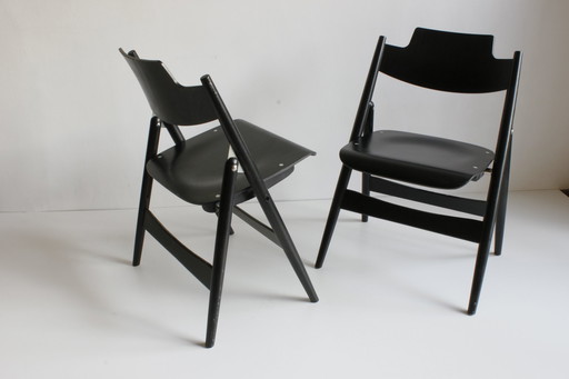 Egon Eiermann Houten Klapstoelen Se18 Voor Wilde & Spieth, Duitsland 1950S.