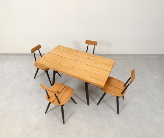 Image 1 of Ilmari Tapiovaara “Pirkka” dining set for Laakan Puu Finland 