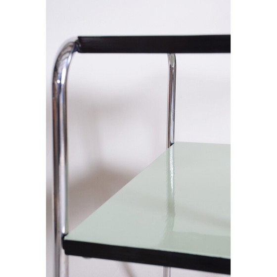 Image 1 of Vintage verchroomd en verguld stalen bijzettafeltje van Marcel Breuer voor Thonet, Duitsland 1930