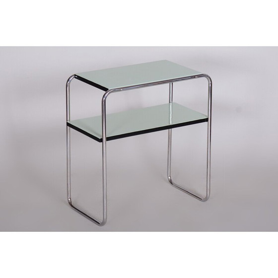 Image 1 of Vintage verchroomd en verguld stalen bijzettafeltje van Marcel Breuer voor Thonet, Duitsland 1930