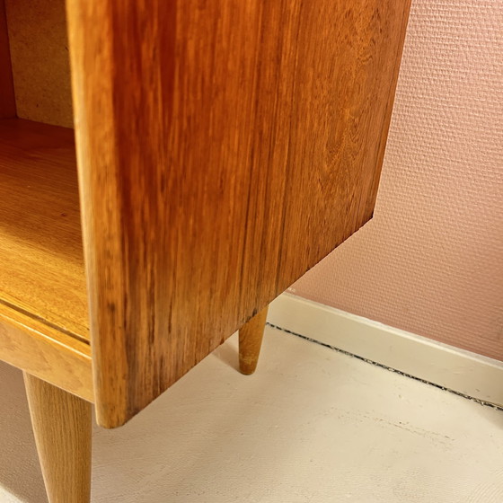 Image 1 of Mid Century Zweedse Teakhouten Highboard