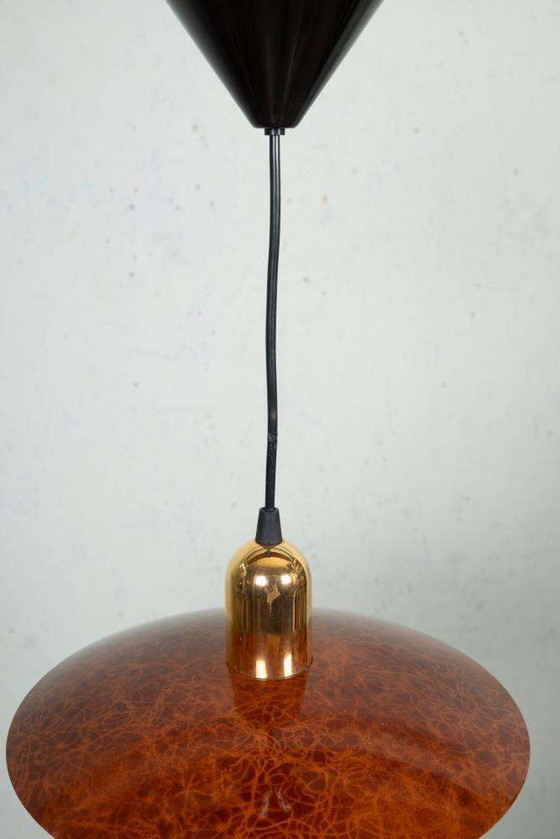 Image 1 of Minimalist metalen hanglamp jaren 80, postmodern pendant