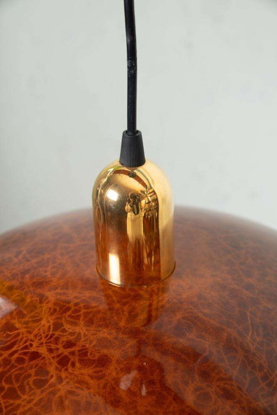 Image 1 of Minimalist metalen hanglamp jaren 80, postmodern pendant