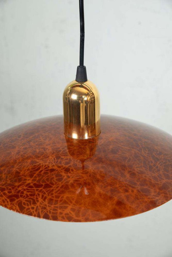 Image 1 of Minimalist metalen hanglamp jaren 80, postmodern pendant