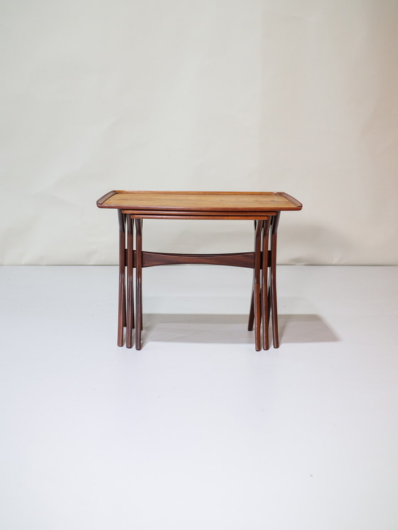 Image 1 of Johannes Andersen nesting tables teak