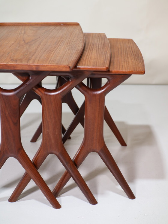 Image 1 of Johannes Andersen nesting tables teak