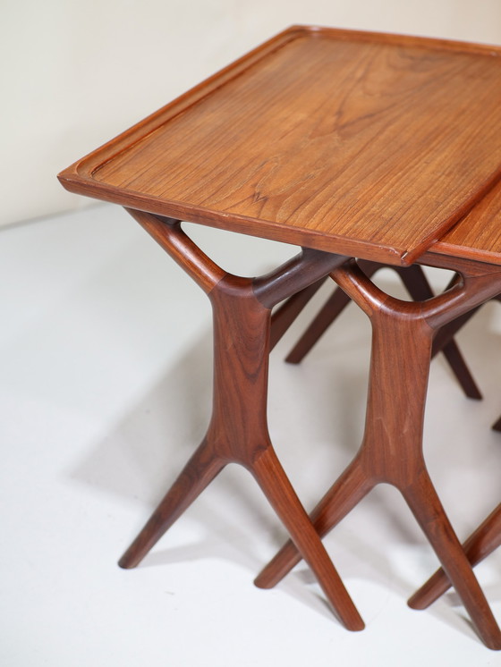 Image 1 of Johannes Andersen nesting tables teak