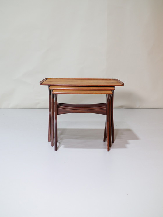 Image 1 of Johannes Andersen nesting tables teak