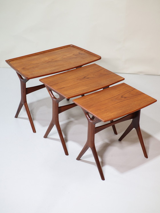 Image 1 of Johannes Andersen nesting tables teak